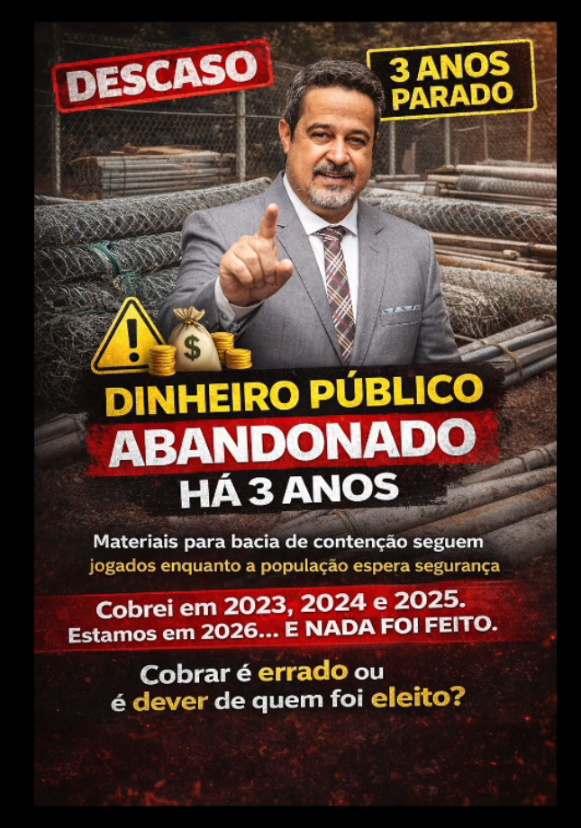  Vanderson Vereador: O abandono de dinheiro público no Brasil, tambem ocorre em chapadão do Sul - MS
