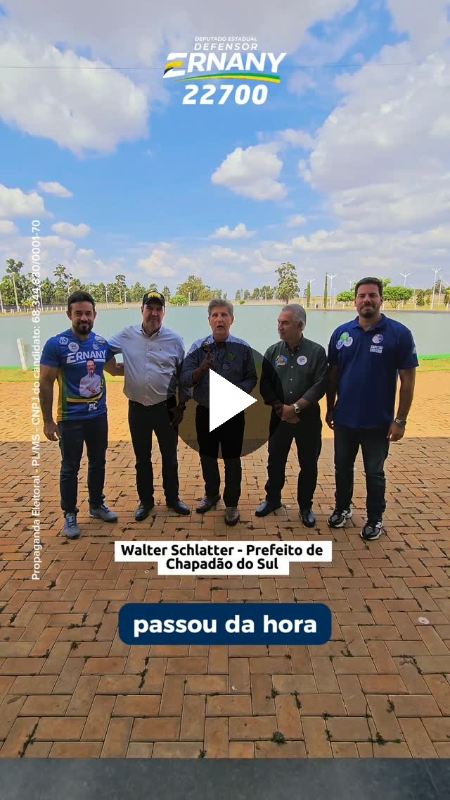 22700 TODOS ESTÃO COM O DEFENSOR ERNANY! VAMOS JUNTOS!Prefeitos, Governador, Deputados Federais, futuros Senadores, lideranças.