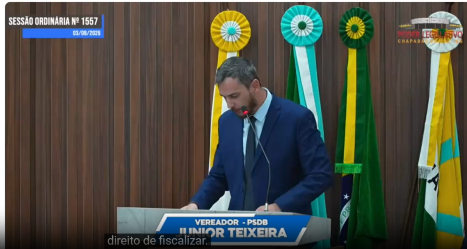 Junior Teixeira diz Me desculpem, mas preciso cumprir o meu papel como vereador.