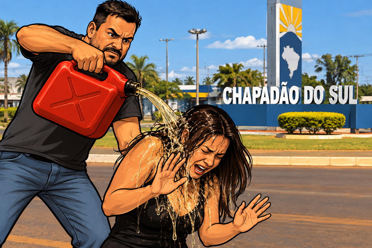 Polícia militar prende homem após jogar gasolina e tentar incendiar companheira em Chapadão do Sul - O CORREIO NEWS