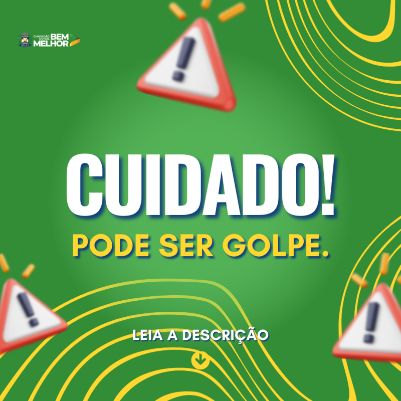 Prefeitura de Chapadão do Sul alerta população sobre tentativa de golpe utilizando mensagens falsas...